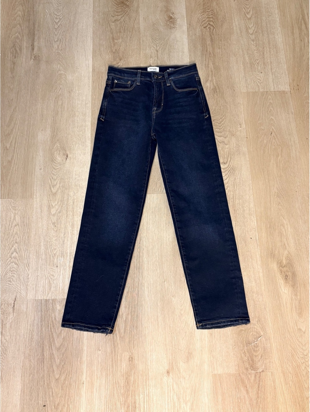 Kensie Jeans The Ella High Rise Straight Leg Jeans Size 25” Dark Wash Casual